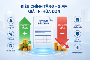 Điều chỉnh tăng hoặc giảm hóa đơn