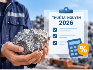 Quy định thuế tài nguyên với hộ kinh doanh