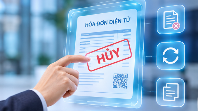 Các trường hợp phải hủy hóa đơn